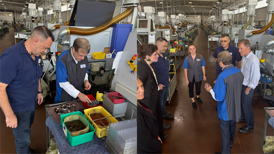 Quigley Visits Manufacturer EJ Basler